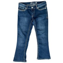 Seven7 Tulip Y2K Contrast Stitching Dark Wash Low Rise Bootcut Jeans siz... - $26.31