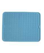 Silicone Drying Mat, 16&quot;x12&quot; - Grooved Design, Heat-Resistant, Non-Slip,... - $12.86