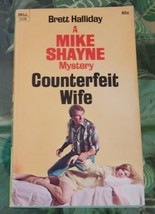 Brett Halliday-Mike Shayne Counterfeit Wife 1970 Dell Vintage Paperback - $12.00