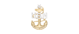 4&quot; navy rank e-8 cpo fouled anchor bumper sticker decal usa made - £21.17 GBP