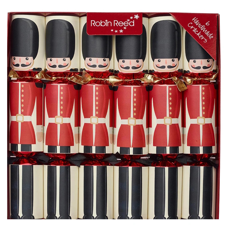 Robin Reed London Guards 12” Handmade Christmas Crackers, 62215 (Box of 6) - $34.95