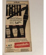 1986 Marshalls Fine Dress Watches Vintage Print Ad Advertisement pa22 - $6.92