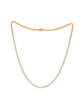 Diana M Jewels 3.15 cts half-way diamond tennis necklace size One Size - €2.066,37 EUR