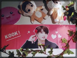 Slogan  - BTS Jungkook Fan Slogan Bangtan Jung Kook Korean Towel Kpop Army - £27.97 GBP