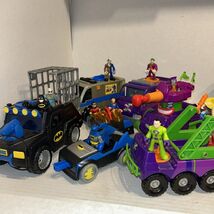 Imaginext DC Batman Vehicle Car &amp; Truck Lot With Figures Joker, Two Face... - $126.09