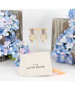 Alexis Bittar Warm Grey Lucite Solanales Crystal Lake Gold Drop Earrings... - $222.26