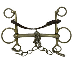 Vintage Horse Bit/Bridle Steel and Leather - $47.49