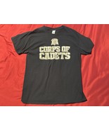 Texas A&amp;M Corps of Cadets T-Shirt Black Camo Logo Gildan Heavy Cotton Si... - $256.26 MXN