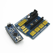 Nano 3.0 Micro-Controller Atmega328P + I / O Expansion Shield Module - £17.18 GBP