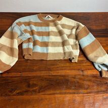 Altar'd State Women's Striped Colorblock Cropped Sweater Size S - $18.02