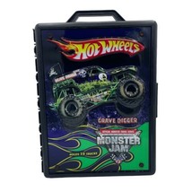 Grave Digger Hot Wheels Monster Jam Truck Carrying Case Storage Holds 15... - £23.92 GBP