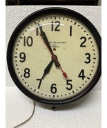 Vintage GE General Electric Telechron Wall Clock School USA Glass READ - $205.73 CAD