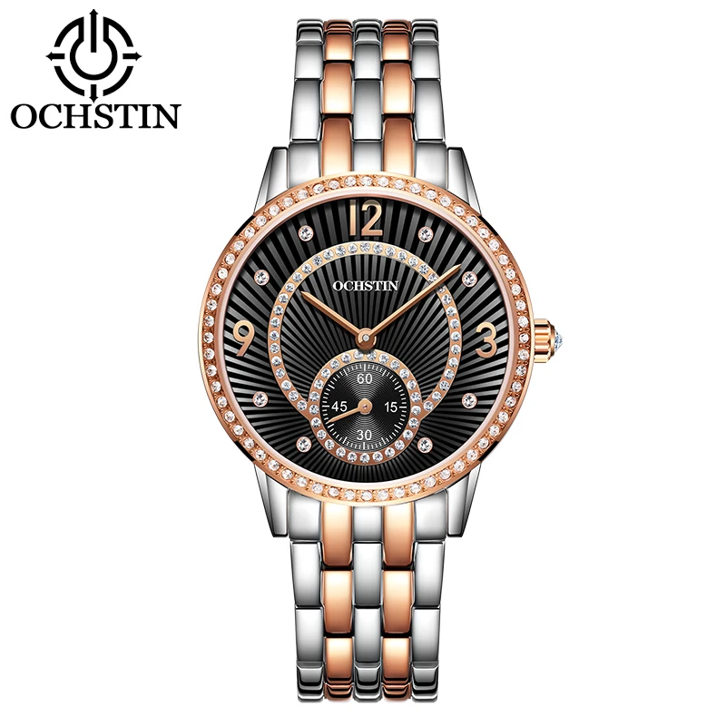 High  Women  Dress Watch OCHSTIN   Diamond Crystal Stainless Steel Japan Quartz  - £61.01 GBP