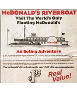 1980 McDonald&#39;s River Boat St Louis Advertisement Riverboating Restauran... - $79.99