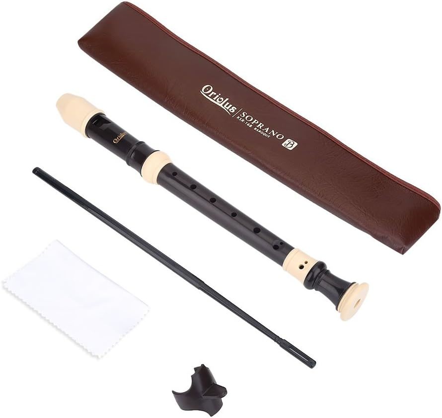 8 Hole Soprano Recorder For Musical Instrument Gift In British/German St... - $39.96