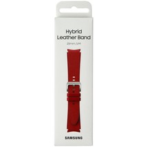 Samsung Hybrid Leather Band for Galaxy Watch4 &amp; Later (20mm) S/M - Red - $60.99