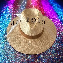 Gigi Pip Isla Straw Fedora Hat Brand New With Tags MSRP $96 One Size Fit... - $74.25