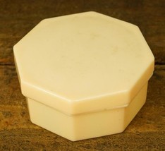 Vintage Estate Hong Kong PYRALIN Plastic Vanity Ladies Powder Box Octagonal - £11.86 GBP