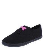 Womens Sneakers Bal Black City Sneaks Canvas Athletic Tennis Shoes-size 5W - $13.86