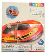 Intex Explorer 100 Raft 1 Person Lake Inflatable Row Boat Float Pool Bea... - $29.30