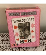 Worlds Best Mom Ceramic Photo Frame In Box 3 x 4 Inch Mothers Day Gift Item - £9.56 GBP