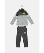 new PUMA toddler boy TRICOT TRACK SUIT SET sz 24m 2T gray jogger pants +... - $29.60