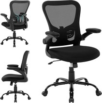 Ergonomic Desk Chair, Mesh Thick Foam Cushion, Adjustable Height, Black. - $207.92