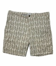 Goodfellow Linden Men Size 42 Khaki Pineapple Pattern Chino Shorts Insea... - £5.68 GBP