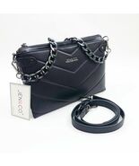 Jen &amp; Co.  Britt Vegan Puffer Crossbody Bag Black 11x8x2 inches - $907.85 MXN