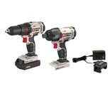 PORTER CABLE PCCK604L2 20V MAX 2-Tool Cordless Drill/Driver and Impact D... - $223.81