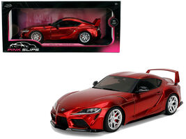 Toyota GR Supra Red Metallic "Pink Slips" Series 1/18 Diecast Model Car ... - $69.00