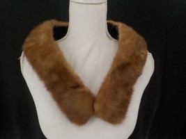 MINK? ATTACHABLE REAL FUR COLLAR W/ CLIP AND LOOP TO ATTACH TO OVERCOAT ... - £75.75 GBP