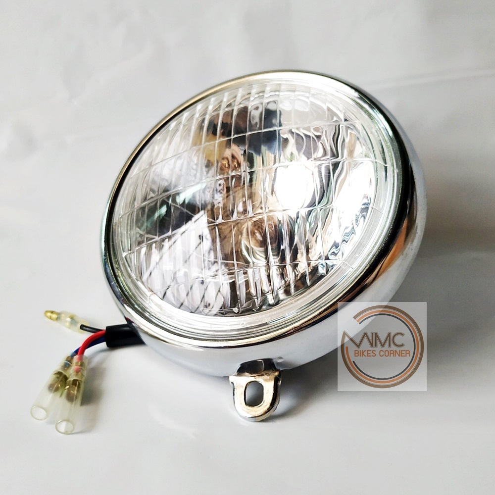 HONDA S90 SL90 CT70 CL70 C200 HEAD LIGHT ASSY 6V. (OUTER DIAMETER = 5 1/4&quot;) - $11.50