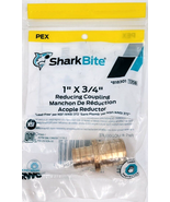 SharkBite 1-in PEX Crimp x 3/4-in PEX Crimp Brass Reducing Coupling 818301 - £6.32 GBP