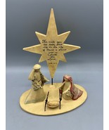 Blossom Bucket Nativity Set Star Luke 2:11 Scriptural Verse Figurine Chr... - $573.82 MXN