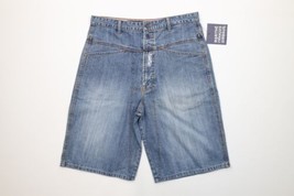 NOS Vintage 90s Marithe Francois Girbaud Mens Size 33 Baggy Denim Shorts Blue - £156.19 GBP