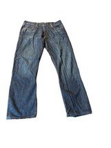 Levis 514 Jeans Mens 34x30 Slim Straight Blue Denim Pants Medium 100% Cotton - £13.06 GBP