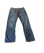 Levis 514 Jeans Mens 34x30 Slim Straight Blue Denim Pants Medium 100% Co... - £13.03 GBP