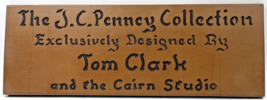Tom Clark Sign J.C. Penney Collection Advertisement Cairn Studio Gnomes Vintage - £47.92 GBP