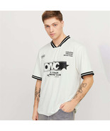 JACK AND JONES Mens Reflex Football Jersey Cloud Dancer - $23.60