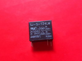 SJ-S-124LM, 12VDC Relay, SANYOU Brand New!! - $6.50