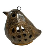 Vintage Bird Hanging Tea Light Candle Holder Lantern Pottery Counterpoin... - £37.45 GBP