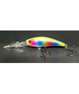 Deep Diving Crankbait Molded Color Multi Color Rainbow Ultra Sharp 4&quot; 1/2oz - $6.99