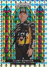 Autographed Clint Bowyer 2020 Panini Prizm Stained Glass Rare Prizm (#14 Rush Tr - £28.58 GBP
