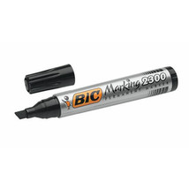 Bic Chisel Tip Permanent Marker 12pcs (3.1-5.3mm) - Black - £37.28 GBP