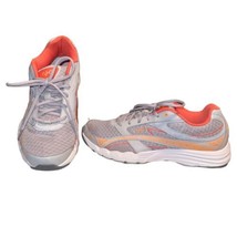 Ryka Women Glide Walk S Sneakers Gray Orange Running Size 9.5 Leather Athletic - £10.38 GBP