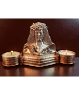 Custom Made Jesus Christ candle Bronze  Icon - $8,577.24 MXN