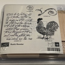 Stampin Up! Rustic Rooster Rubber Stamp Set For Crafting &amp; Scrapbooking - £13.32 GBP