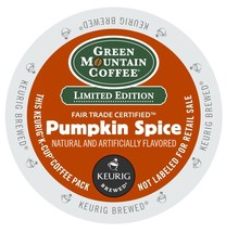 Green Mountain Pumpkin Spice Coffee 96 count Keurig K cup Pods FREE SHIP... - £52.62 GBP