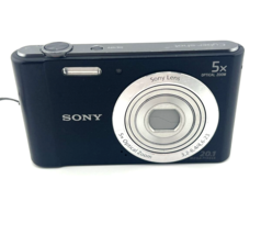 Sony CyberShot DSC W800 Digital Camera 20.1 MP 5x Zoom Black  TESTED - £129.77 GBP